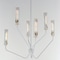 Maxim Lighting Regent 6-Light Pendant, Light French Gray/Natural Aged Brass 16176CLLFGNAB - alternate 2